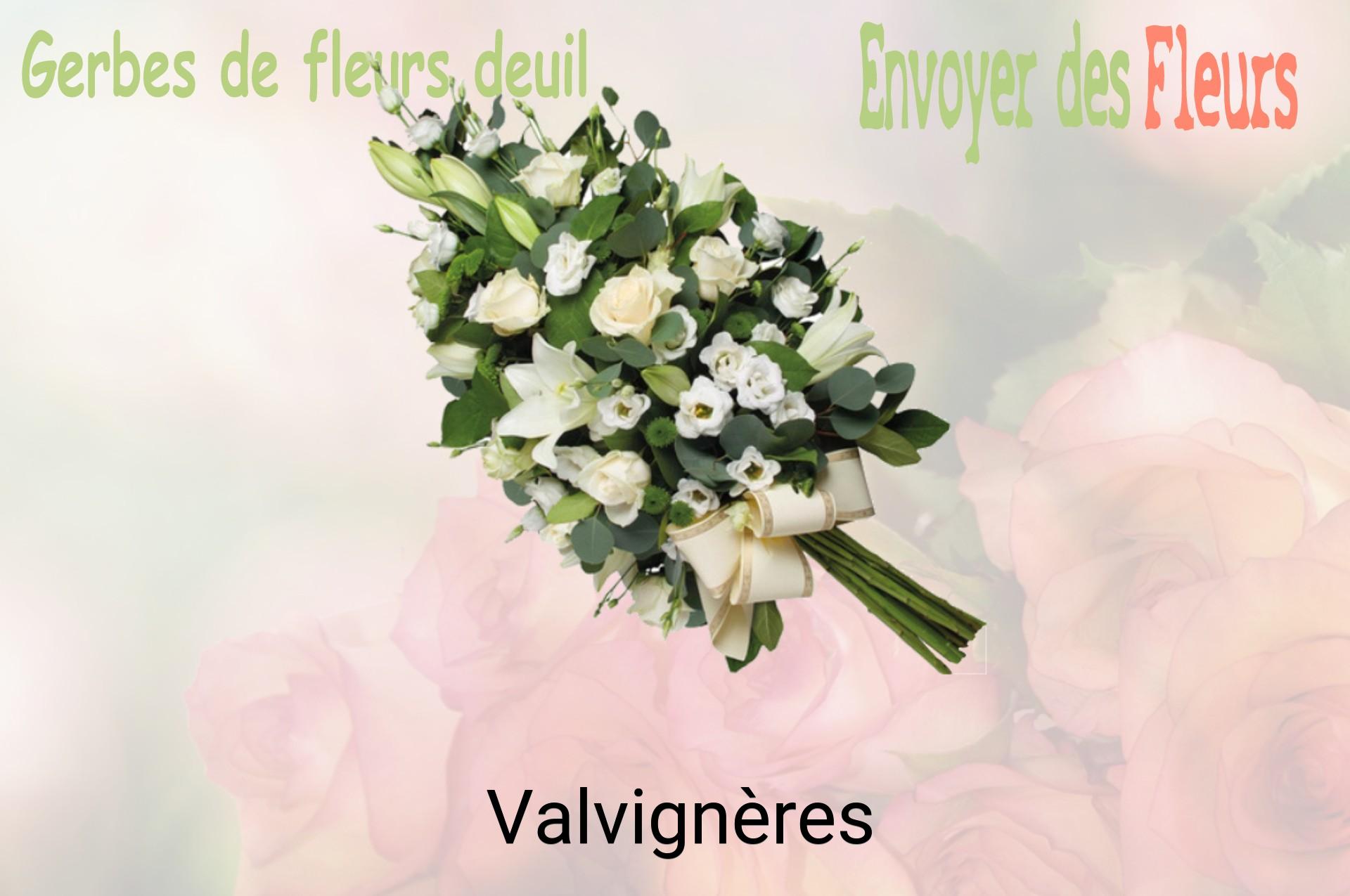 Gerbe de fleurs de deuil livrée à Valvignères